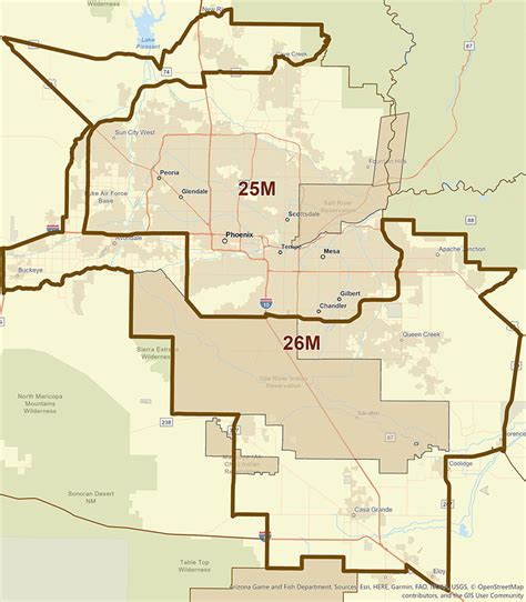 Boundary Maricopa County Map