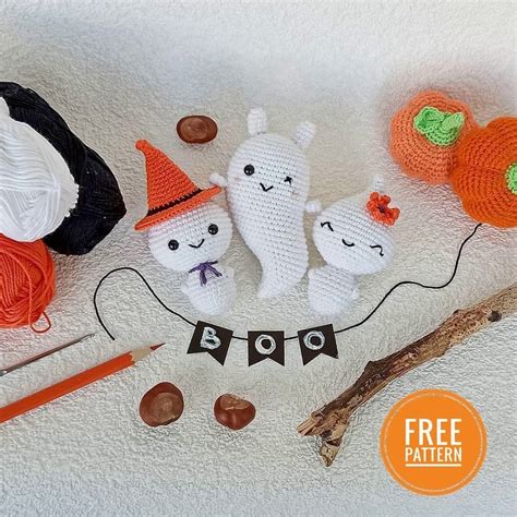 Halloween Ghost Amigurumi Patterns Amiguroom Toys