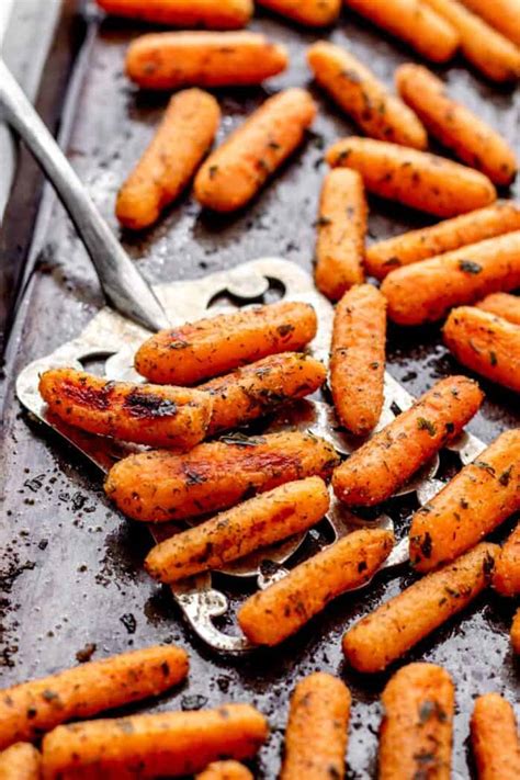 Roasted Ranch Baby Carrots Recipe Haute And Healthy Living