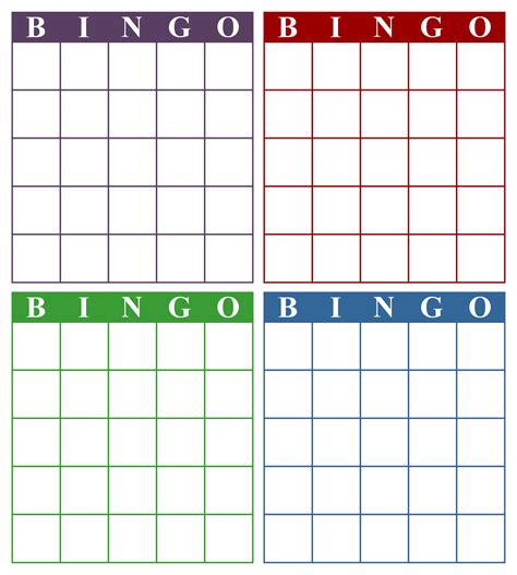 10 Best Custom Bingo Card Printable Template