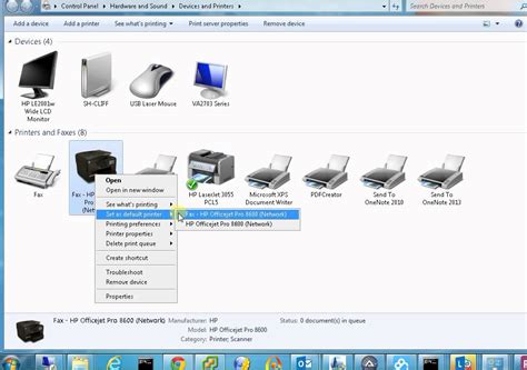 How To Change Default Printer In Windows 7 8 Youtube