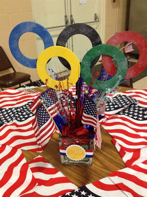 8 count summer sports honeycomb tissue centerpieces with 14 gram olympic party rings confetti | party table decorations, grand opening, bar, sports themed party supplies $15.99 $ 15. Centerpiece | Olympic theme party, Olympics decorations ...