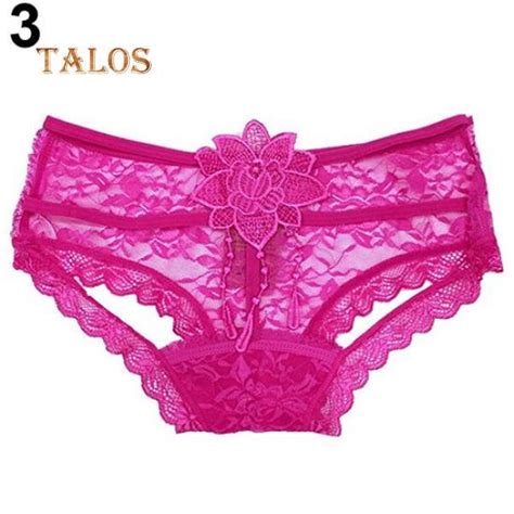 buy talos women s sexy see through floral lace bare soft butt underwear t back g string panties
