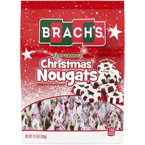 Brachs Peppermint Christmas Nougats Holiday Candy 115oz Walmart