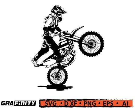 Dirt Bike Svg Moto Cross Svg Files Girl Dirt Bikers Etsy Australia