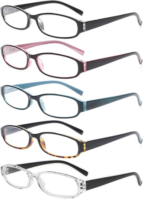 Norperwis Reading Glasses 5 Pairs Spring Hinge Comfort Fashion Quality Readers For