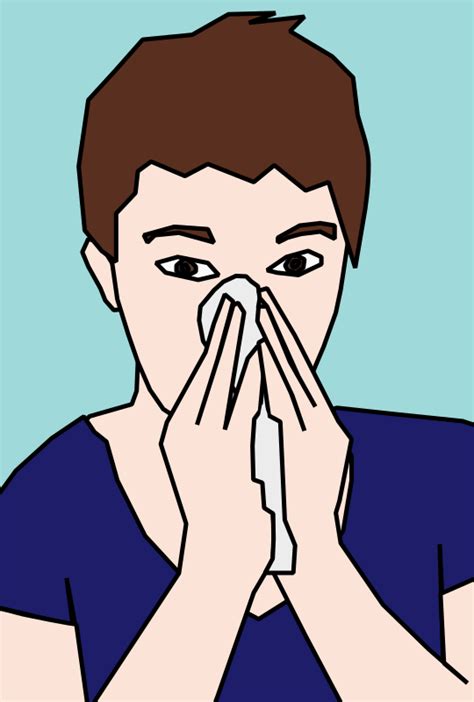 Blowing Nose Openclipart