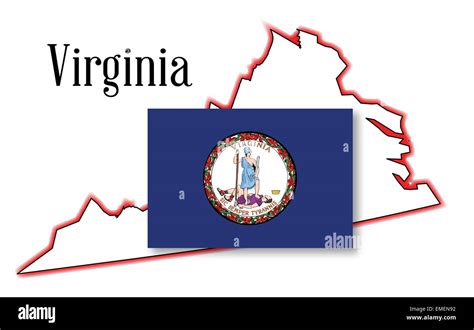 Virginia State Map Hi Res Stock Photography And Images Alamy