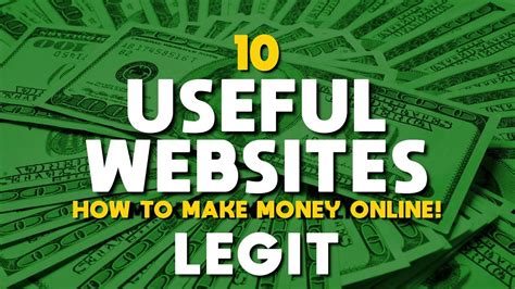10 Useful Websites Where You Make Money Online Youtube