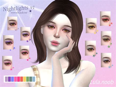 Nightlights Eyeshadow V1 Lulanoob The Sims 4 Catalog