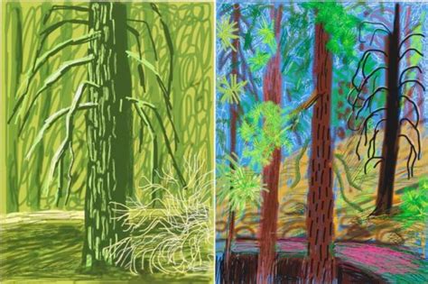 Ipad Drawings By David Hockney In Exhibition At Pace Gallery Widewalls