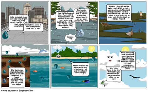 The Water Cycle Storyboard By 3f3c1bcb