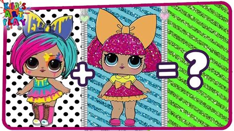 Lol Surprise Dolls Coloring Book Page Mash Up Splatters And Glitter