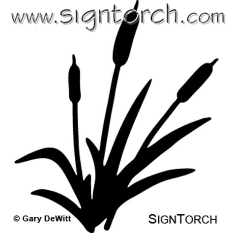 cattail  signtorch turning images  vector cut