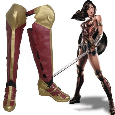 Cosplaydiy Movie Wonder Woman Cosplay Wedge Heel Shoes Diana Princess