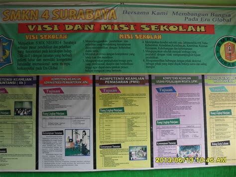 Meningkatkan prestasi akademik, non akademik. VISI, MISI DAN TUJUAN ~ BK for SMK Negeri 4 Surabaya