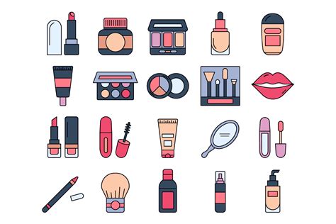 Makeup Vector Free Icon Set