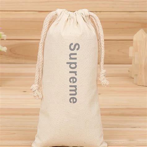 Personalized Wholesale Custom Printed Organic Cotton Drawstring Bag