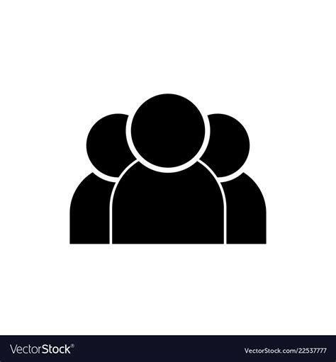 Group Icon Team Symbol Royalty Free Vector Image