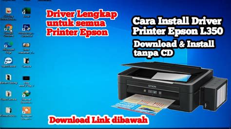 On the 'install the printer driver' page, select the printer model that you are using, then click 'next'. Cara Install Driver Printer Epson L350 - YouTube