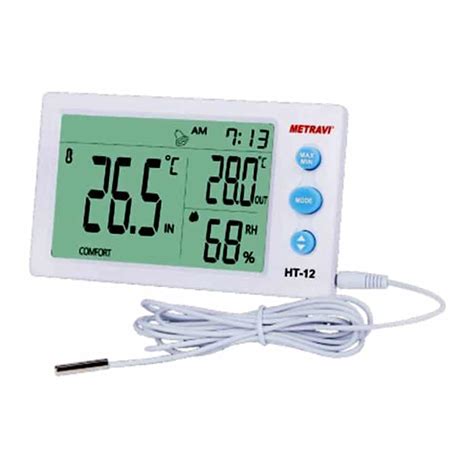 Ht 12 Temperature And Humidity Meter With External Probe Metravi