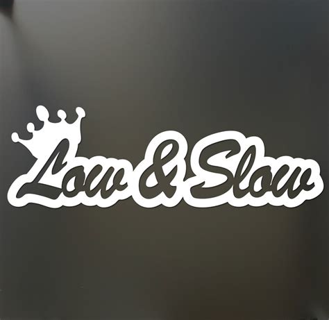 Low And Slow Sticker Funny Jdm Acura Honda Lowered Car Truck Window Decal