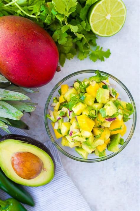 Mango Avocado Salsa With Pineapple Recipe Rachel Cooks