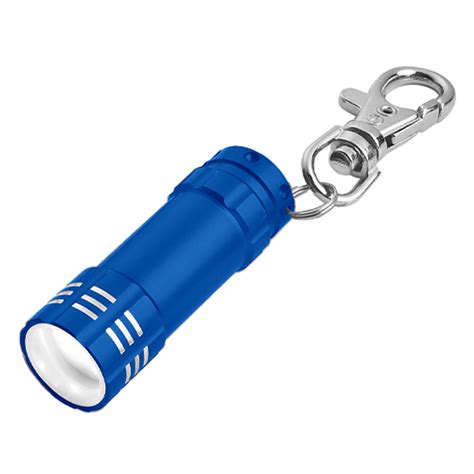 Custom Imprinted Mini Aluminum Led Flashlight With Key Clip