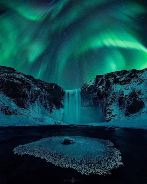 Aurora Sky Iceland Northern Lights Iceland Waterfalls Northern