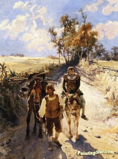And let's not forget that sancho panza totally leaves his wife and kids for months at a time to follow don quixote on the road. Don Quixote And Sancho Panza Artwork By Jose Jimenez Y ...