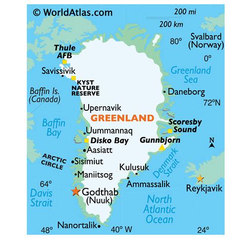 Map Of Greenland Greenland Map Map Greenland