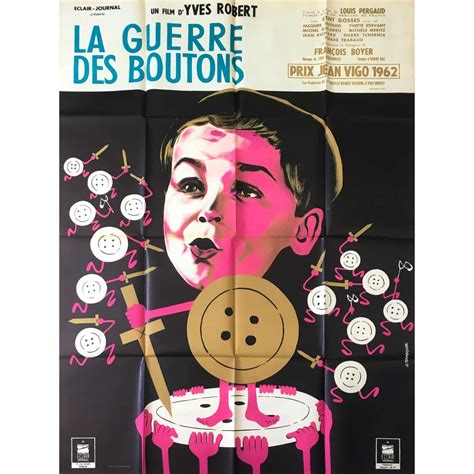 Affiche De Cinéma Française De La Guerre Des Boutons