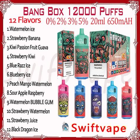 Original Bang Box 12000 Puff Jetable Vape E Cigarette 20 Ml 0 2 3 5