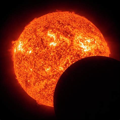 Moon Transiting The Sun From The Sdo Photograph By Nasas Goddard Space