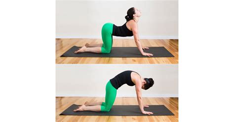 Cat Cow Pose Five Minute Yoga Sequence POPSUGAR Fitness Photo 3