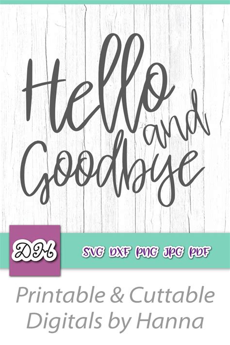 Introvert Svg Files For Cricut Sayings Hello And Goodbye Svg Etsy