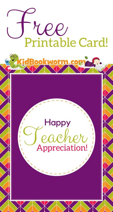 Teacher Appreciation Day Cards Printable