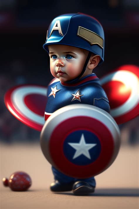 Lexica Baby Captain Americarender Cgsociety Artstation Trending