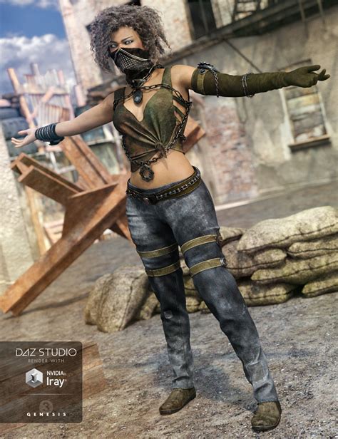 eternal desert warrior outfit for genesis 3 female s daz 3d