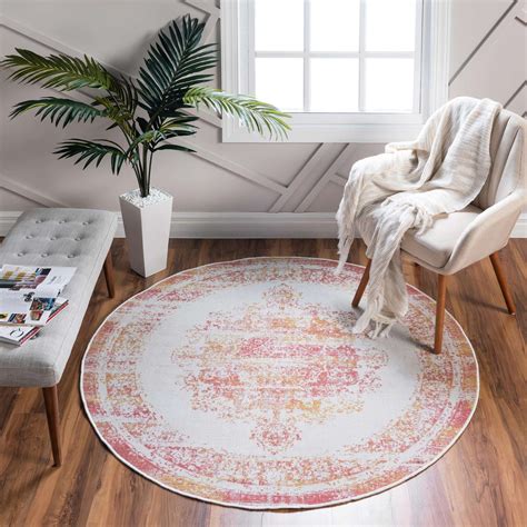 Ivory 5 X 5 Lucerne Round Rug