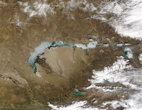 Ice Melts On Lake Balkhash Kazakhstan Image Of The Day