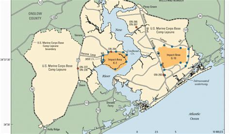 Map Of Camp Lejeune North Carolina Sir 2004 5270 Secretmuseum