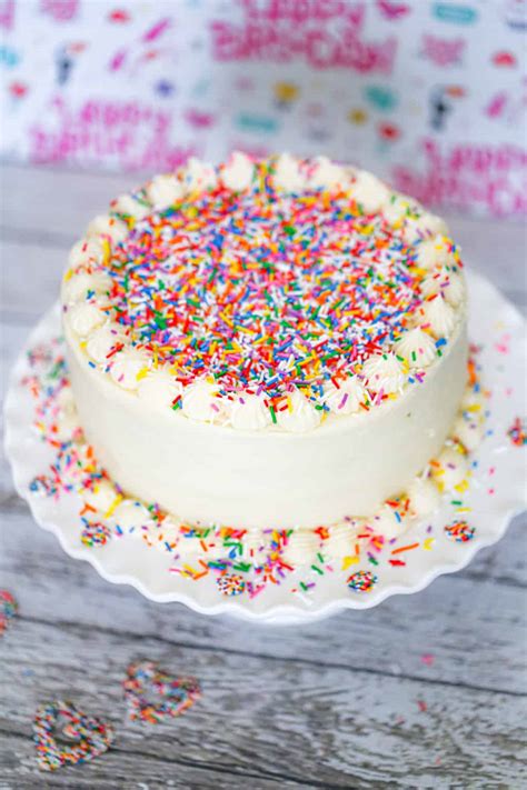 rainbow sprinkle cake the baking chocolatess