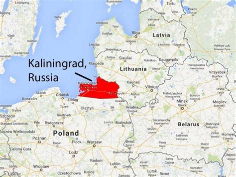 Kaliningrad Mapa Mapa
