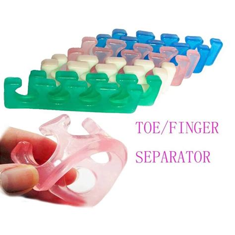 2017 New 2pcs Silicone Soft Form Toe Separatorfinger Spacer For