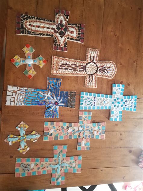 Mosaic Cross Creations Mosaic Crosses Mosaic Craft Projects