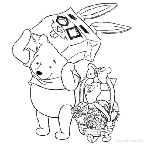 Disney Winnie The Pooh Easter Coloring Pages Found An Easter Egg XColorings