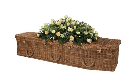 Rustic Traditional Wicker Coffin Fc Douch Funeral Directors
