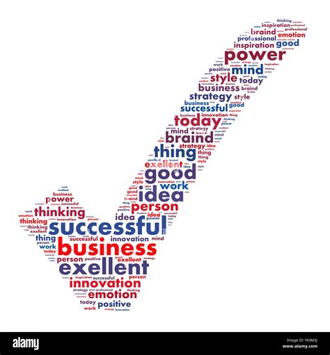 Successful Business Illustration Word Cloud Concept Stock Photo Alamy