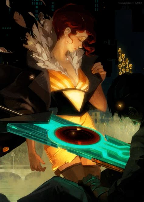 Check out amazing animation artwork on deviantart. glitchygamergirl | Game art, Red artwork, Transistor game